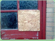 boarded up Batley